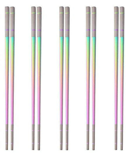 Eco-Friendly Reusable Stainless Steel Chopsticks for Asian Cuisine