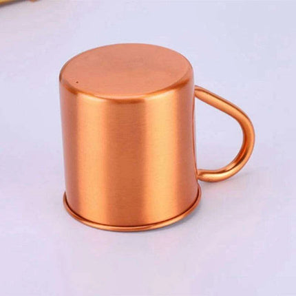 Elegant Handcrafted Copper Cocktail Mug with Stylish Handle