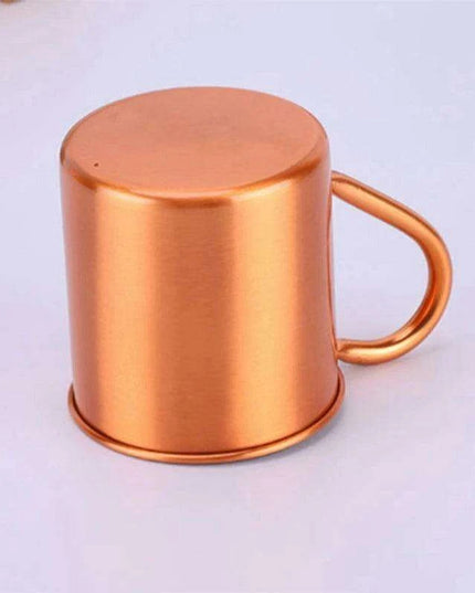 Elegant Handcrafted Copper Cocktail Mug with Stylish Handle