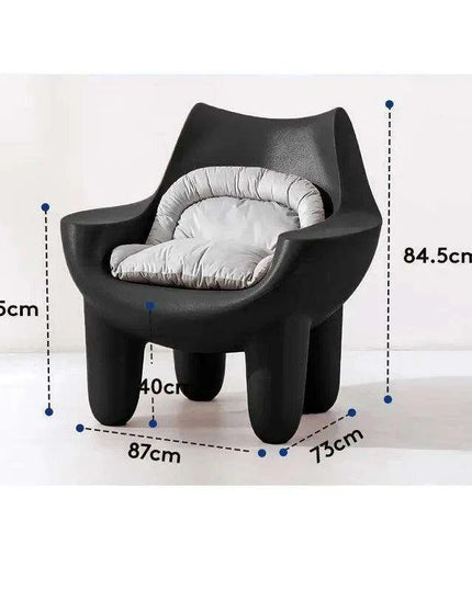 Cream Leather Nordic Embrace Chair: A Touch of Luxury for Modern Living