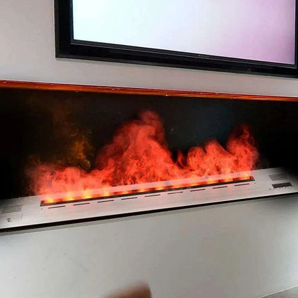 Customizable Smart Electric Fireplace Insert for Commercial Use: Sizes Ranging from 70cm to 200cm with Advanced Features
