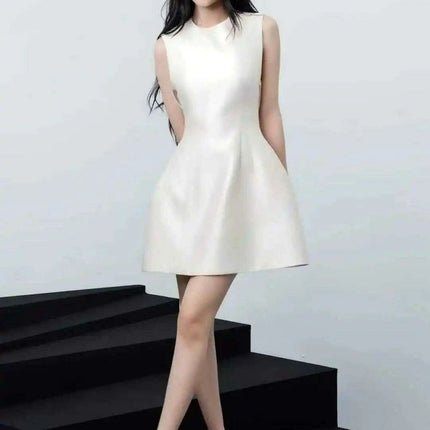 Backless A-line Mini Evening Dress with Bowknot