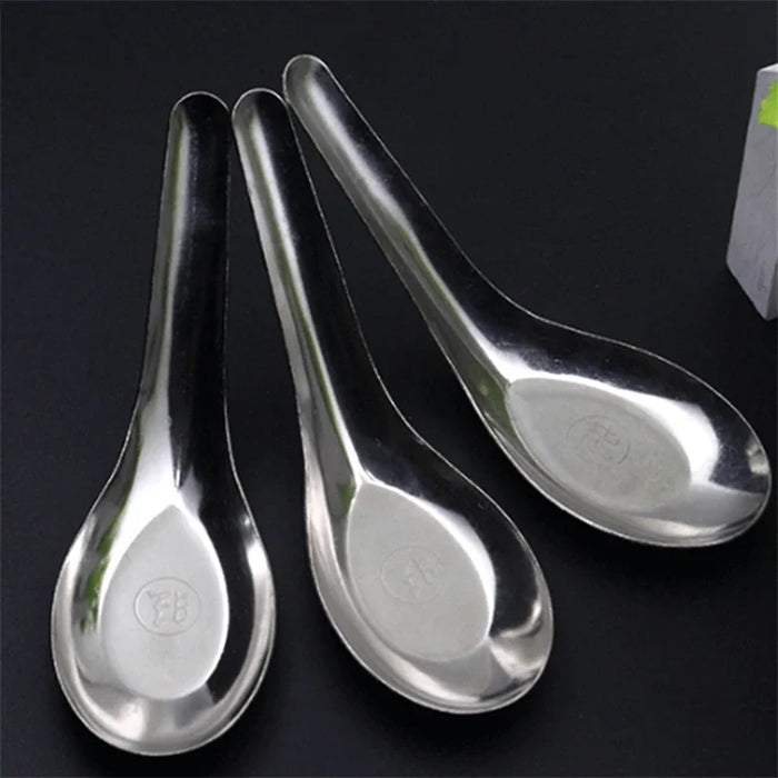Versatile Stainless Steel Spoons for Coffee, Tea, and Desserts - Perfect for Kitchen and Outdoor Dining