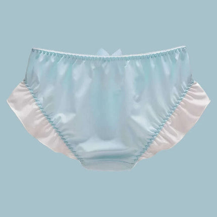 Sweet Delight Milk Silk Bow High Stretch Women's Princess Panties - Large Size Lingerie