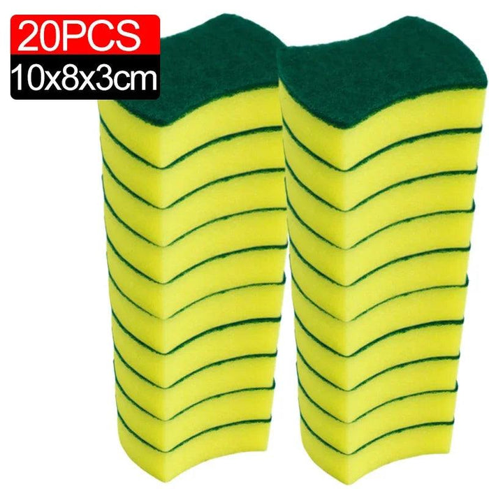 Super-Absorbent Versatile Cleaning Sponges - Effective Dish Brushes for Stubborn Stains and Pot Scrubbing (Multiple Pack Sizes Available)