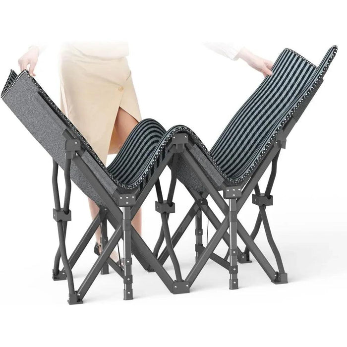 Premium Comfort Folding Camping Cot with Superior Stability and Temperature Control for Adults