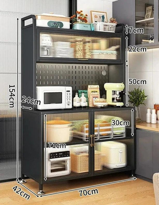 Chic Modular Patio Sideboard: Elegant Display for Kitchen Essentials
