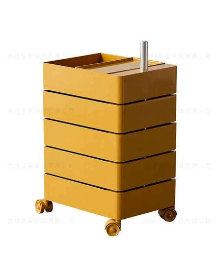 360-Degree Rotating Multi-Layer Storage Organizer - Stylish Movable Cabinet for Magazines and Cosmetics