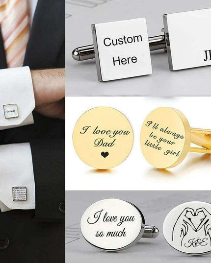 Personalized Elegance: Custom Stainless Steel Cufflinks for the Modern Gentleman