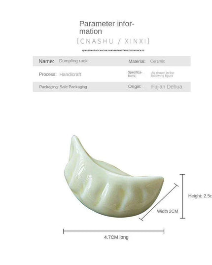 Charming Ceramic Dumpling Chopsticks Holder Set for Elegant Japanese Dining