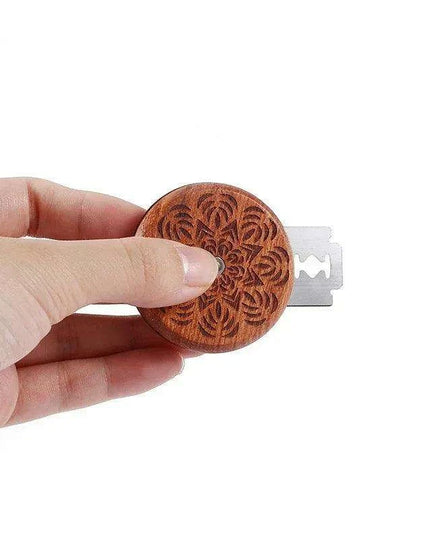 Artisan Baker's Wood Handled Bread Scoring Set with Sharp Blades and Leather Cover - Professional Bread Lame Kit