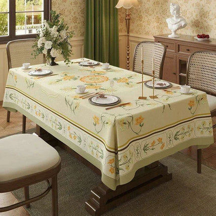 Elegant Waterproof Tablecloth Inspired by American Countryside Charm