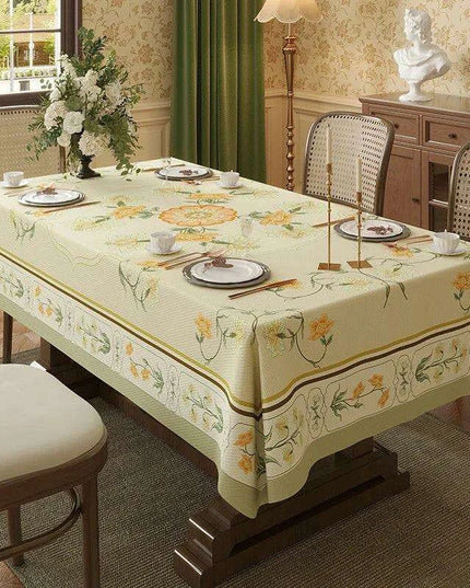 Elegant Waterproof Tablecloth Inspired by American Countryside Charm