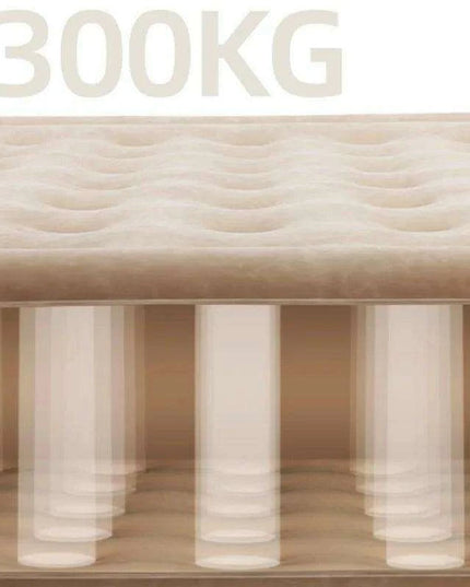 Premium Outdoor Inflatable Double Mattress with Built-In Pump