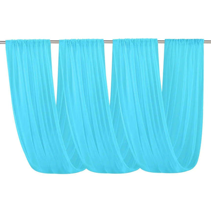 Elegant White Chiffon Ceiling Drapes for Stunning Event Decor