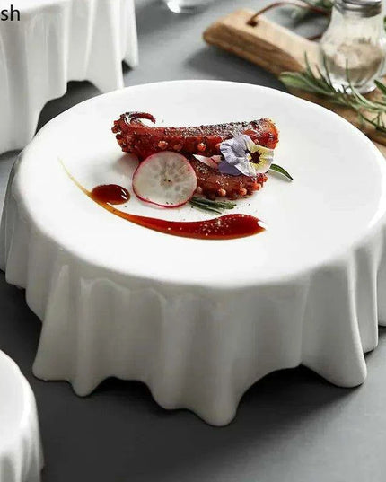Artistic Heat Retention Plate for Molecular Gastronomy - Elegant Serving Dish for Desserts and Butter in Fine Dining