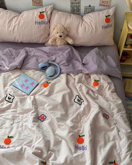 Breezy Bliss Summer Quilt Set - Cool and Convenient Machine Washable Blanket