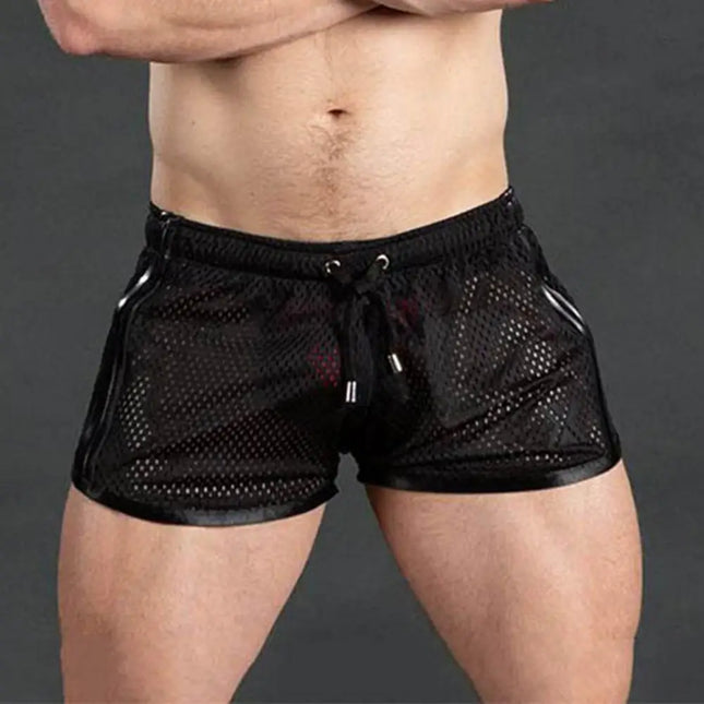 Men's Quick-Dry Mesh Sport Shorts — Elastic Waist