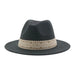 Versatile Unisex Panama Cowboy Hat - Wide Brim Fedora in Classic Camel, Black, and White Felt Options