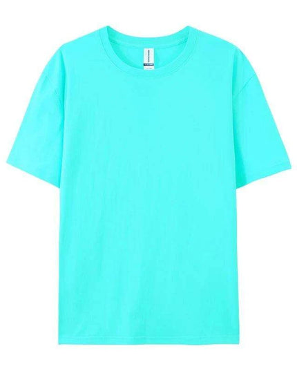 Unisex 280g Cotton Crewneck T-shirt - 20 Vibrant Colors Available, Short Sleeve Loose Fit