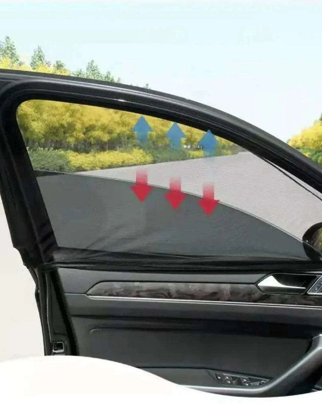 Complete 4-Piece Baby Car Window Shade Set with Mosquito Protection for Ultimate Comfort