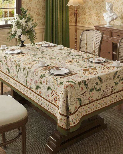 Elegant Waterproof Tablecloth Inspired by American Countryside Charm