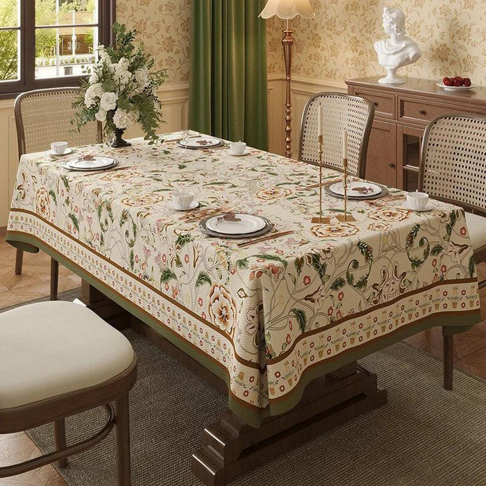 Elegant Waterproof Tablecloth Inspired by American Countryside Charm