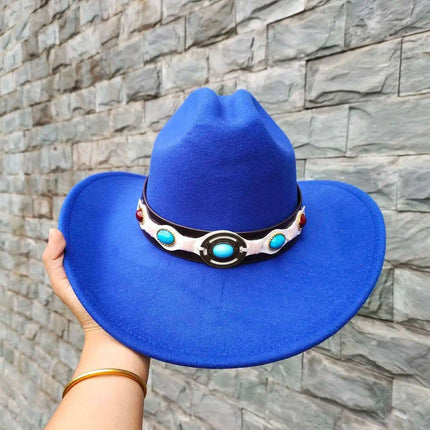 Classic Waterproof Cowboy Hat with Unique Cowhead Detail - Trendy Straw Sun Protection Accessory