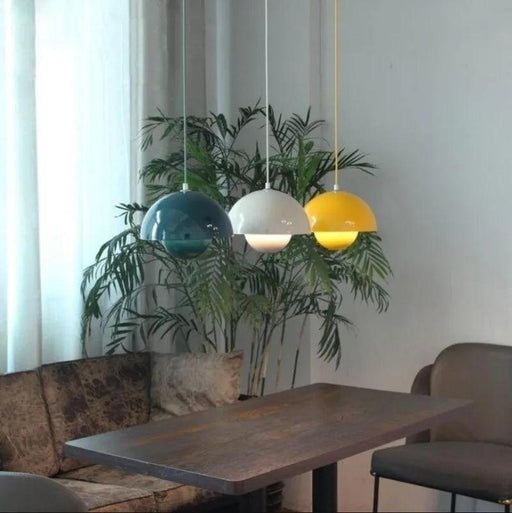 Nordic Iron Pendant Light: Modern Minimalist Hanging Lamp