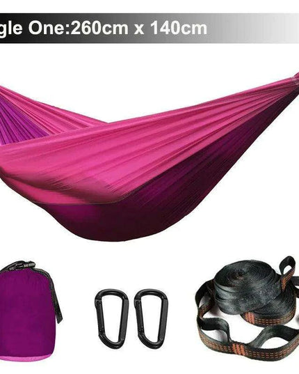 Zowee Ultimate Adventure Hammock Set with Tree Straps & Heavy-Duty Carabiners | Ultra-Durable Parachute Nylon