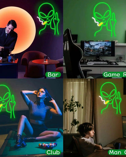 Cosmic Vibe LED Neon Light: Adjustable Brightness for Stylish Home and Party Ambiance