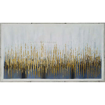 Hand-Painted Abstract Oil Canvas: Artistic Elegance for Chic Home Decor