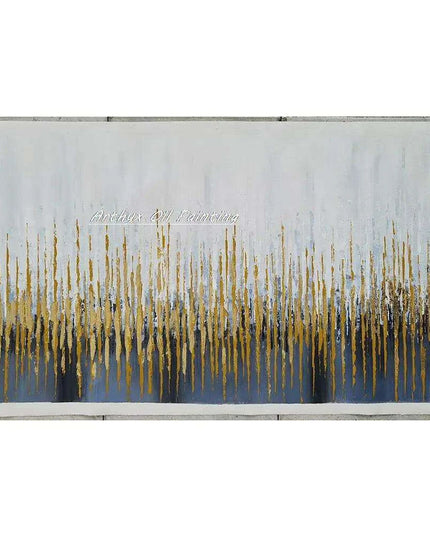 Hand-Painted Abstract Oil Canvas: Artistic Elegance for Chic Home Decor