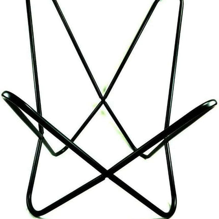 Vintage Elegance Cowhide Leather Folding Butterfly Chair