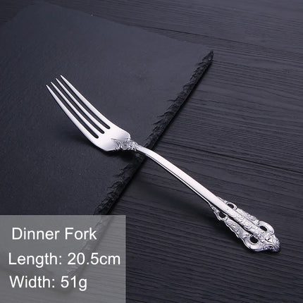 Gold Vintage Stainless Steel Cutlery, Individual Pieces | Très Elite