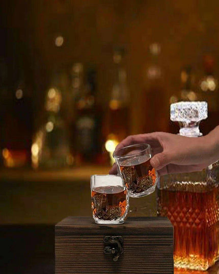 Whiskey Lover's Ultimate Gift Set in Luxurious Wooden Presentation Box - Perfect for Father's Day and Special Occasions