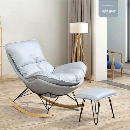 Elegant Lobster Leather Rocking Lounge Chair with Unmatched Comfort and Style