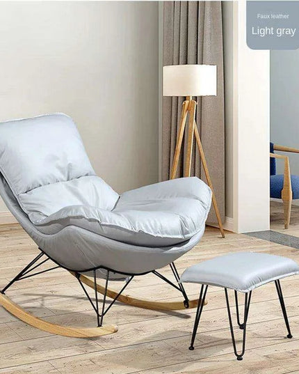 Elegant Lobster Leather Rocking Lounge Chair with Unmatched Comfort and Style