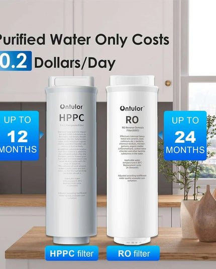 High-Performance 600GPD Alkaline Tankless Reverse Osmosis Water Filter System with Smart TDS Tracking