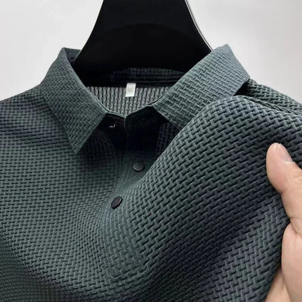 Men's Short Sleeve Polo Shirt — Breathable Summer Top