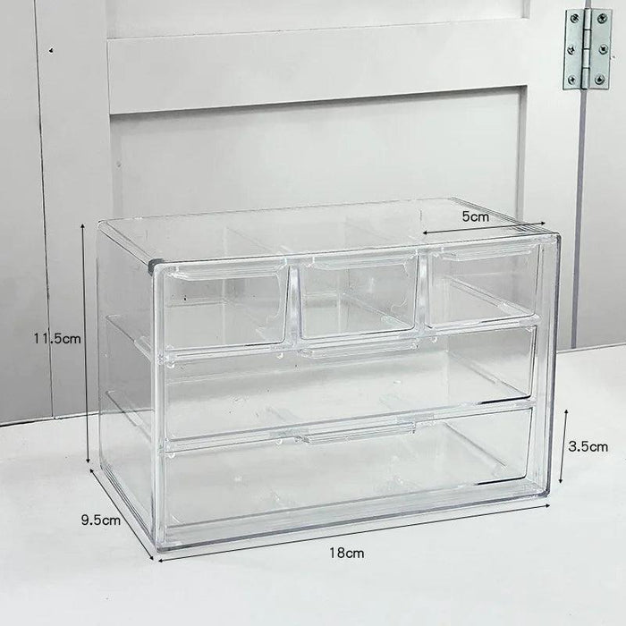 Sleek Clear Acrylic Desk Organizer for a Modern Workspace