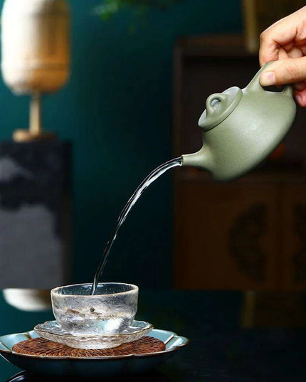 Handcrafted 200ml Authentic Purple Clay Teapot - Experience the Essence of Chinese Tea Tradition