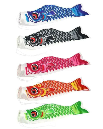 Colorful Koinobori Mini Windsock - Japanese Carp Streamer for Outdoor Festivities and Children's Day Celebrations