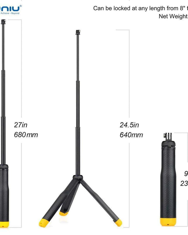 Multi-Functional Floating Action Camera Pole and Tripod Bundle for Water Photography