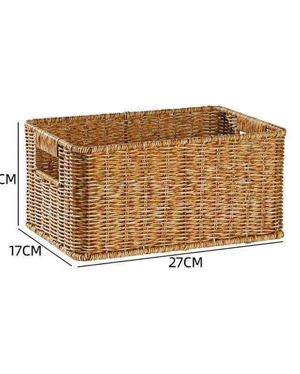Nordic-Inspired Multi-Purpose Plastic Storage Basket for Home Organization
