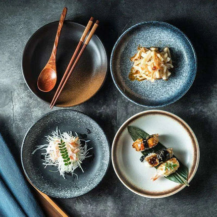 Sleek Japanese-Style Deep Ceramic Serving Bowls for Soups, Salads, and Rice Dishes