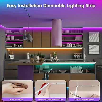 RGB Led Strip Lights 1M-40M Led Room Light with APP Control Flexible Ribbon Luces Led Tape for Room Bedroom Decoration rgb-led-strip-lights-1m-40m-led-room-light-with-app-control-flexible-ribbon-luces-led-tape-for-room-bedroom-decoration