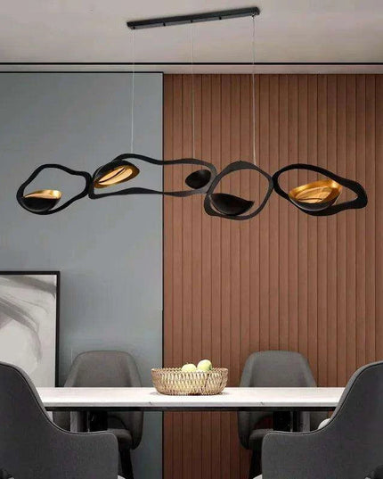Adjustable Smart LED Pendant Light System with Customizable Lighting Settings for Modern Home and Dining Atmosphere
