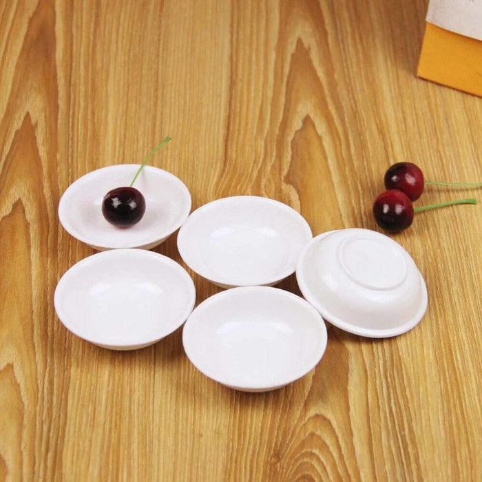 40-Piece Durable Plastic Sauce and Condiment Dish Set - Versatile Dipping Bowls
