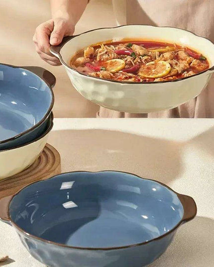 Sophisticated Porcelain Bowls for Ramen and Soup Dining Experience